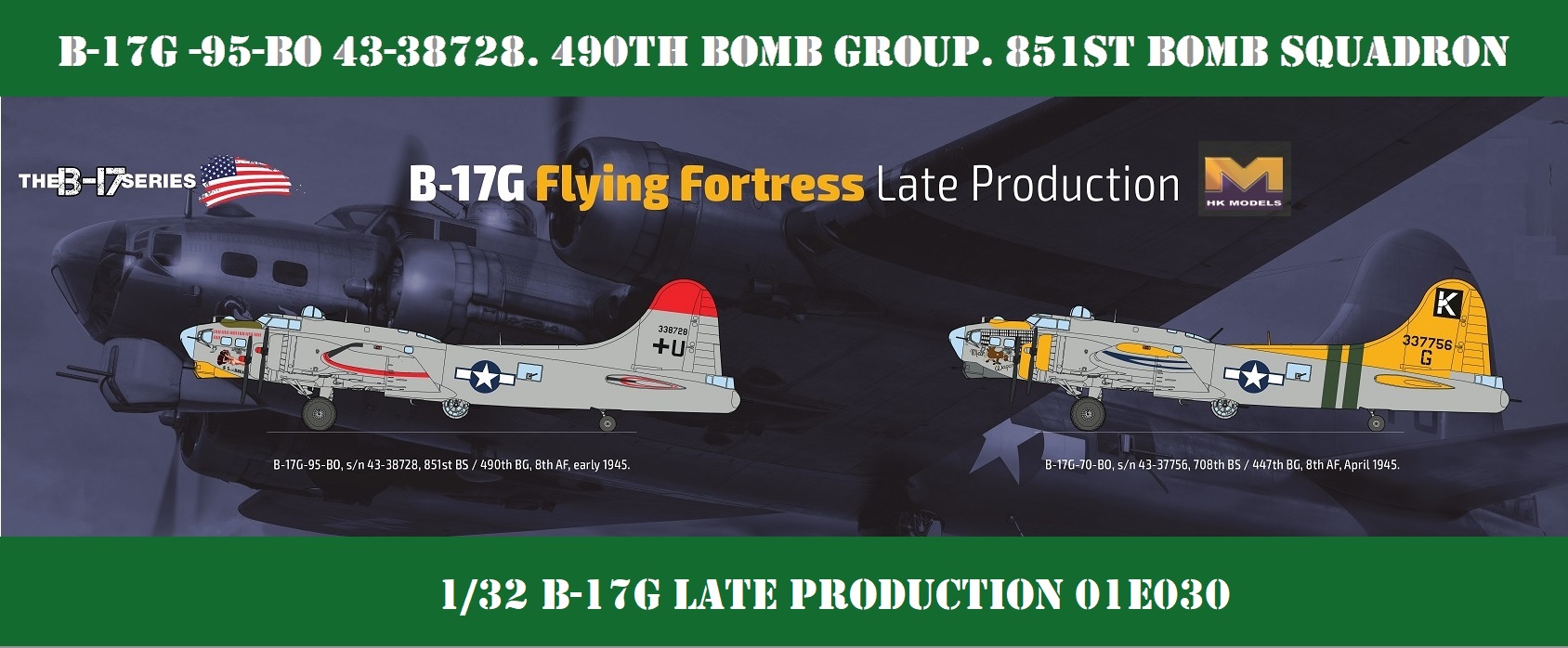Models World War Ii 1 32 B 17g Flying Fortress Late Production 01e030